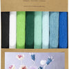 Creativ company crepepapier blauw en groen harmonie - 8st.