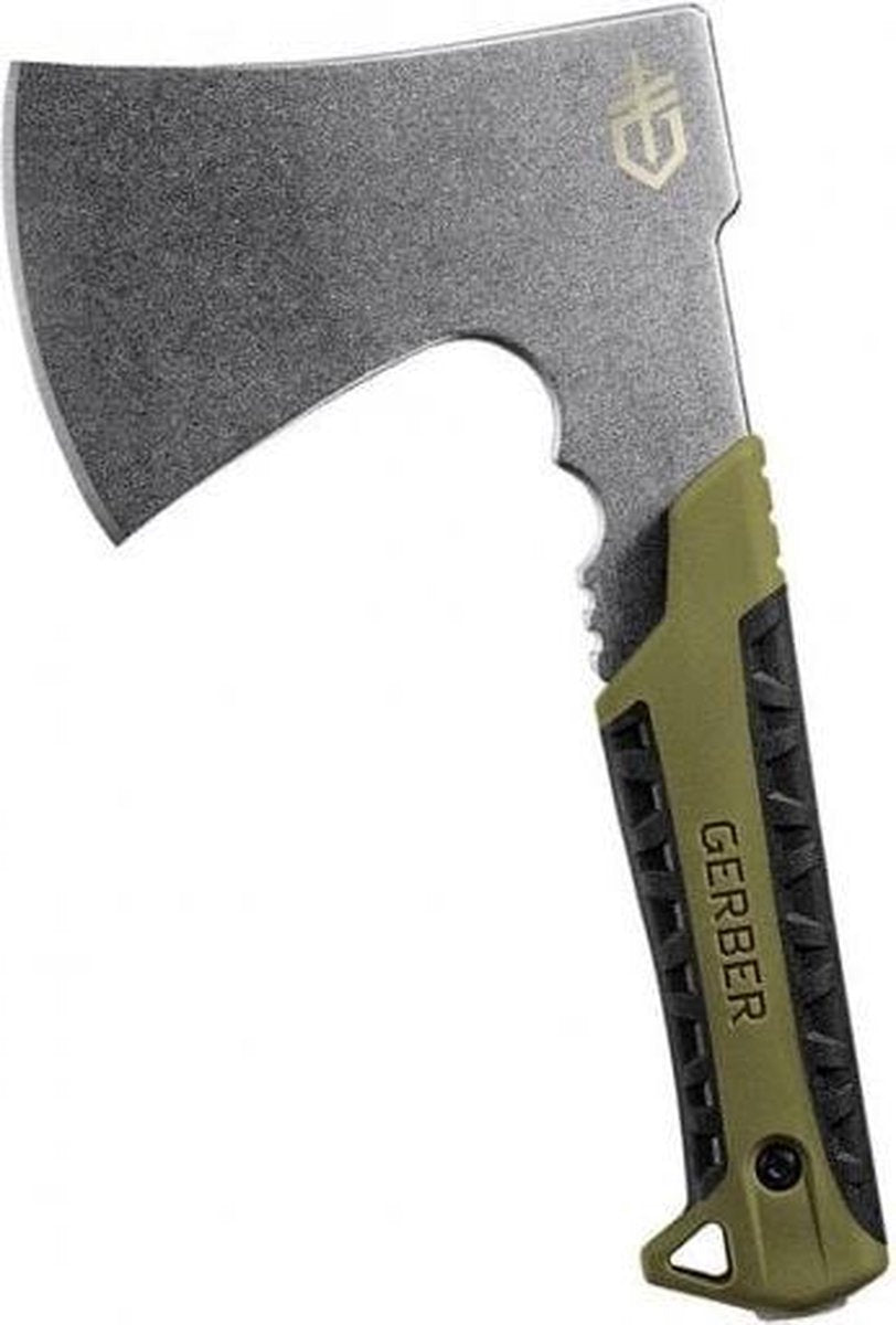 Gerber hacha para exteriores paquete de 9 pulgadas hacha plana salvia compacta - verde