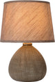 Lucide ramzi - tafellamp - ø 18 cm - 1xe14 - bruin - japandi