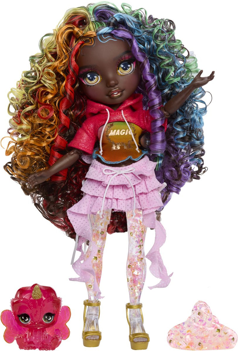 Rainbow high brilla con muñeca de moda slime - iris (color del arco iris)