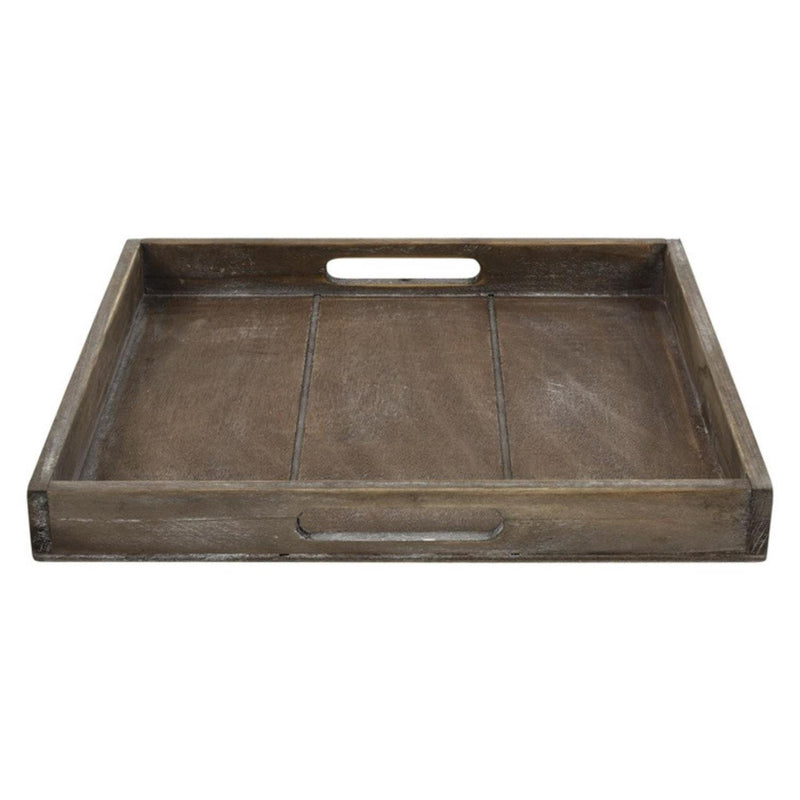Countryfield dienblad claudina hout s 30x30cm bruin