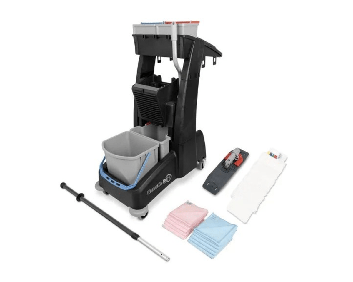 Carrello da lavoro Numatic mm4 completo incl. kit per scopa