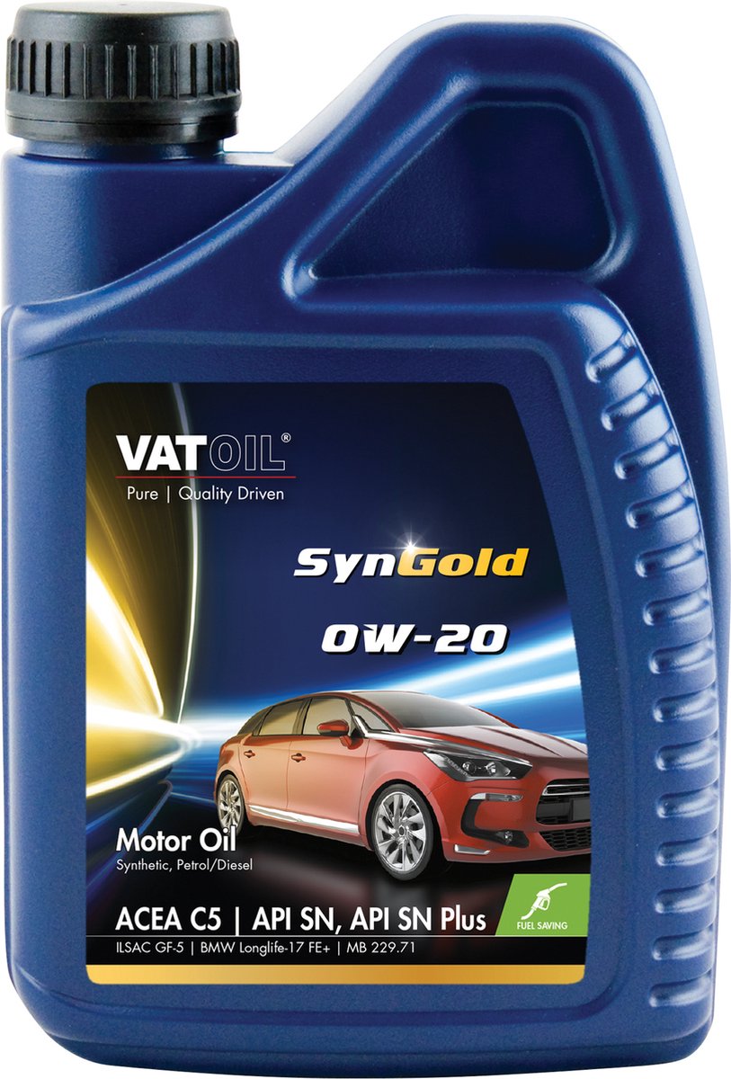 Vatoil motorolie syngold 0w-20 synthetisch 1 liter