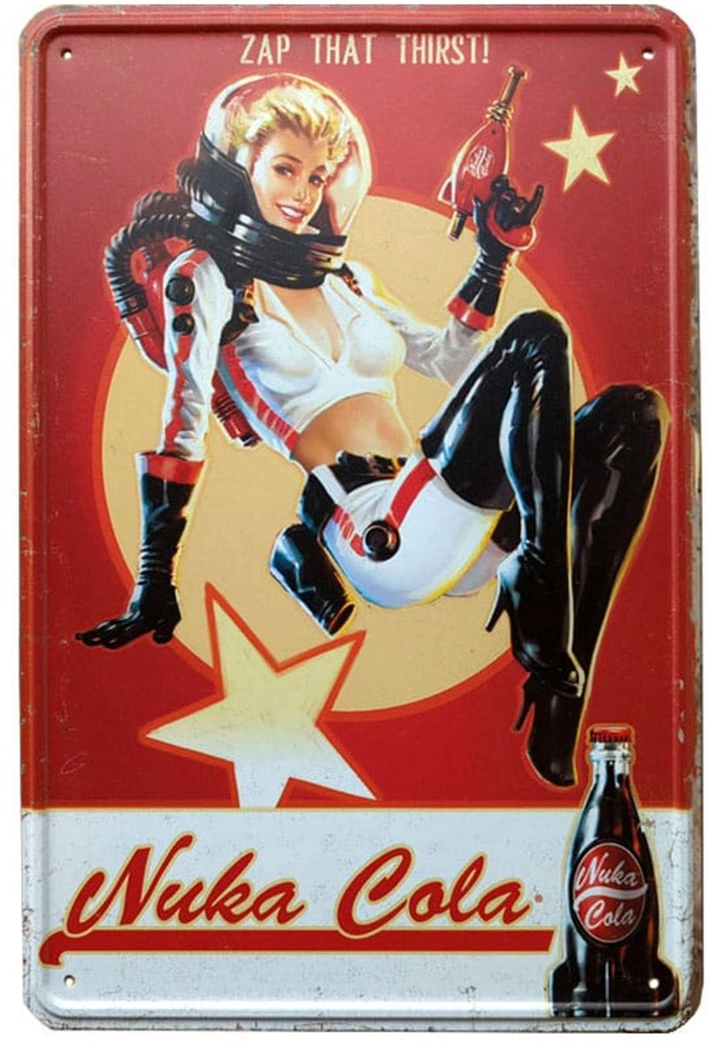 Devplus Fallout Metal Sign Nuka Cola Girl Targhe in metallo