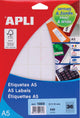 Apli etichette bianche stampa scrittura ft 22 x 32 mm (l x a), 540 pezzi, 36 per foglio (1869)