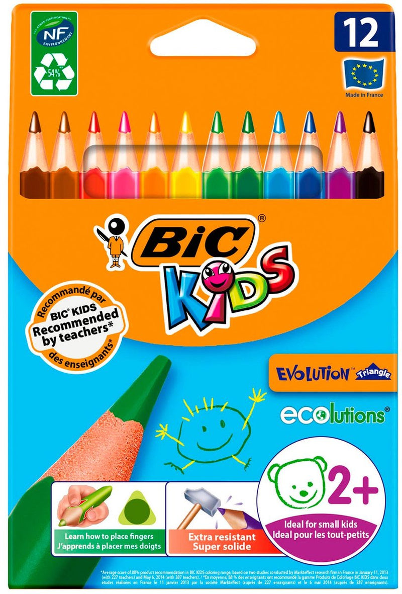 Bic Kids Ecolutions Evolution Triangle, 12st.