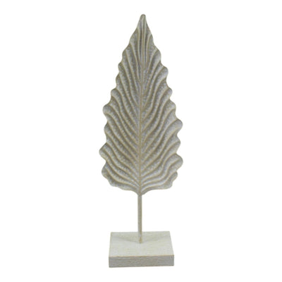Mansión atmósfera deco primavera metal crema 19x11x56cm