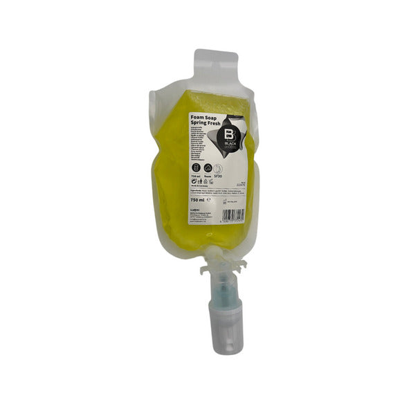 Sapone in schiuma nera satinato primavera fresca (6x 750 ml)