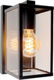 Eglo budrone wandlamp buiten - e27 - 27 cm - zwart