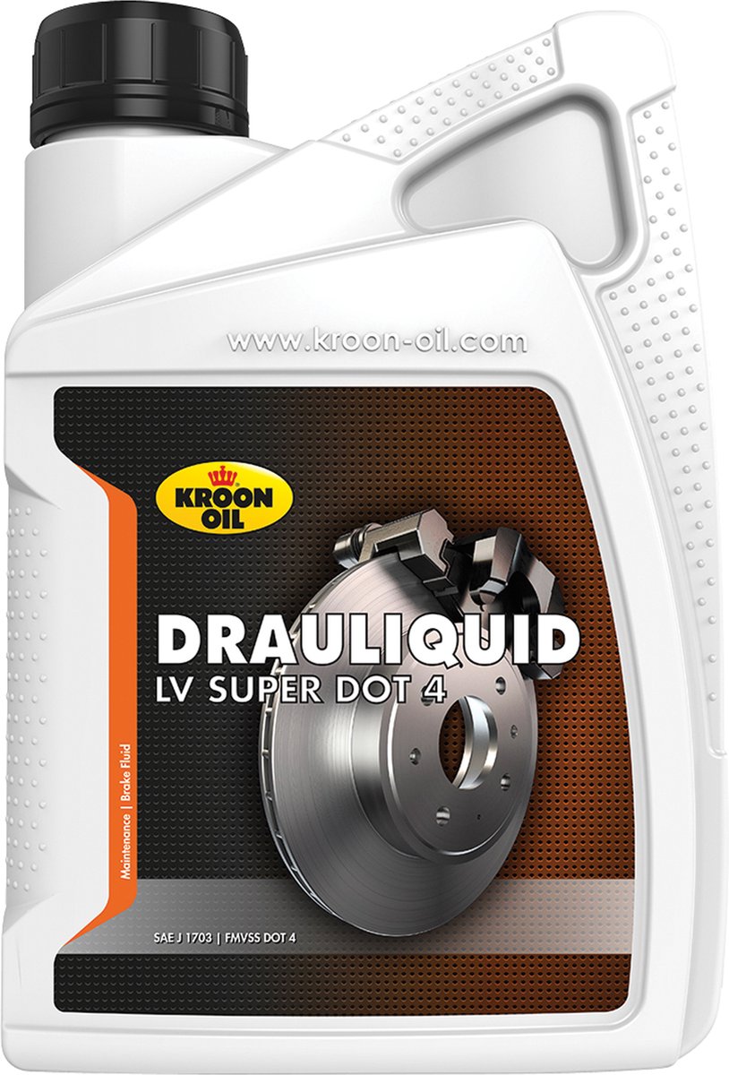 Kroon-oil drauliquid-lv super - liquido freni dot 4 - 1 litro - trasparente