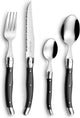 Lou laguiole - tradizione - set posate 24 pezzi - 6 persone - antracite