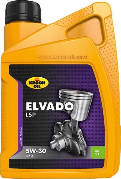 Kroon-oil elvado lsp - aceite de motor 5w-30 - acea c1 - 1 litro - sintético