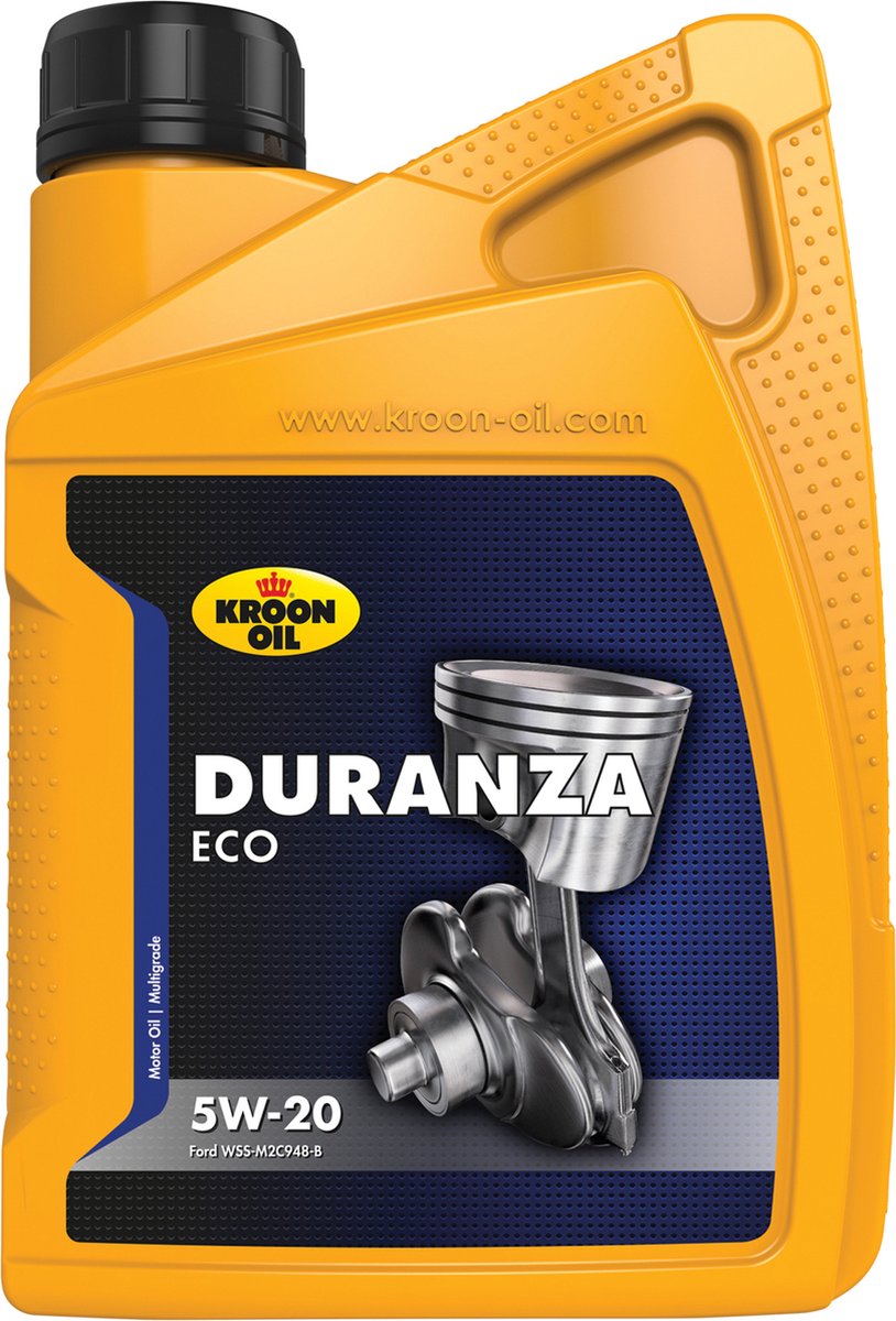 Kroon-oil duranza eco - olio motore sintetico - 5w-20 - 1 litro - trasparente