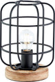 Brilliant gwen - tafellamp - e27 max 1x40w - zwart hout