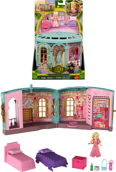 Dormitorio popular Wicked - set de juego con muñeca pequeña - 3 áreas de juego