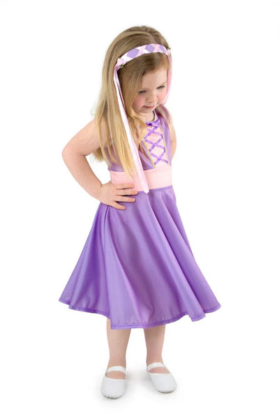 Little adventures - rapunzel twirl dress – size l (110-122)