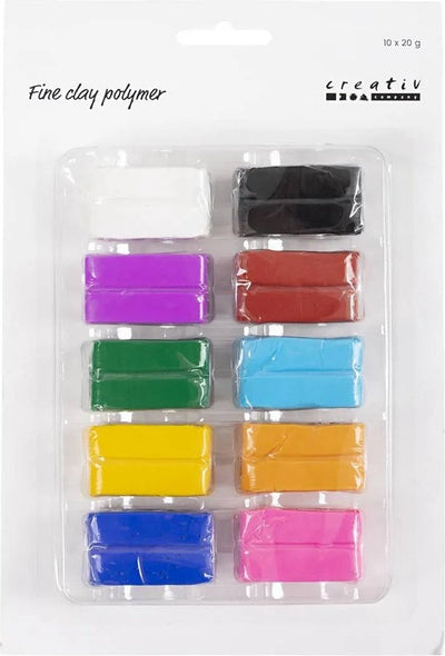 Creative Company Fine polimero argilla colorato, 10x20 grammi