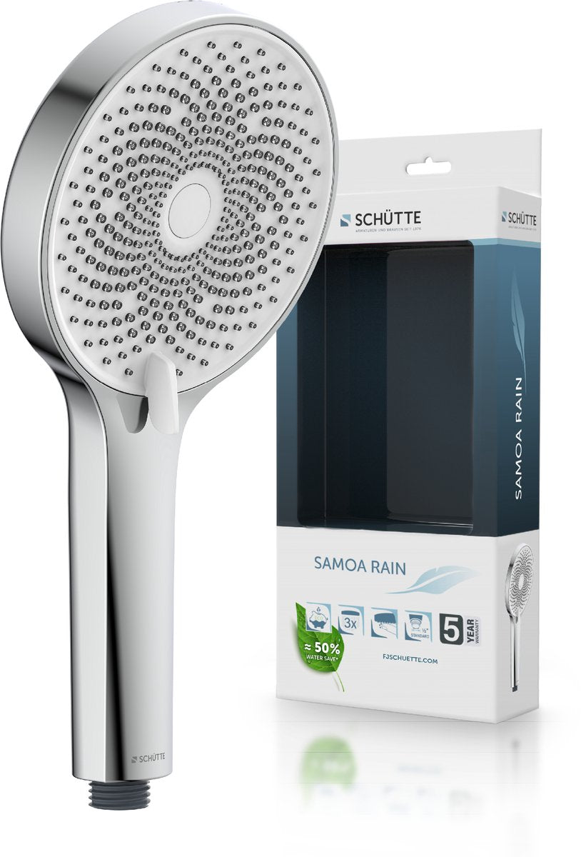 Schütte Schütte Hand Shower 3 Funciones Samoa Rain White and Chrome -Colorado