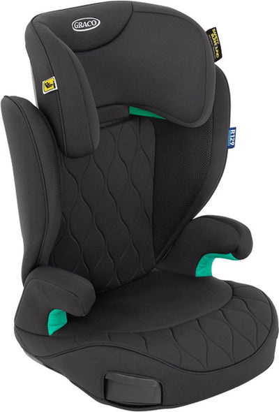 Graco affix i-size r129 car seat - midnight - isofix booster seat with backrest - from 100 to 150 cm (approx. 3.5 to 12 years)
