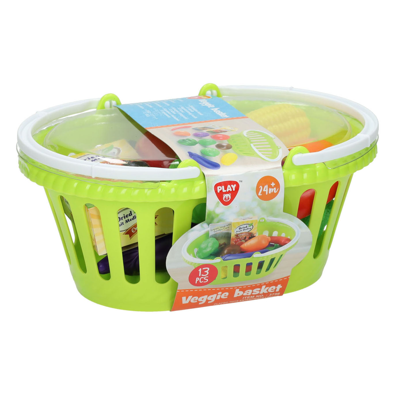 Playgo mandje met groenten - 13dlg.