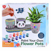 Juega pinta tus propias macetas de flores de cemento, 17dlg.