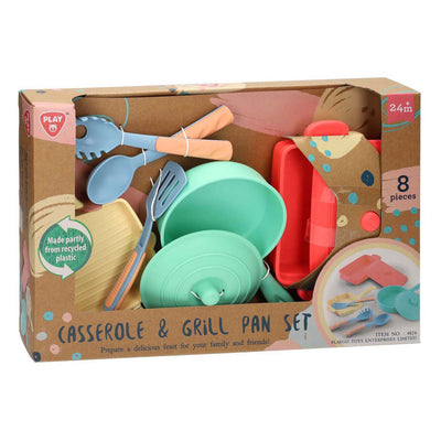 Gioca al set di padella e padella per grill, 8dlg.