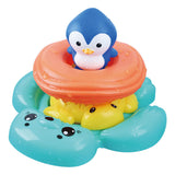Play bath toy stack and floating marine animals, 4dlg. - afbeelding 1