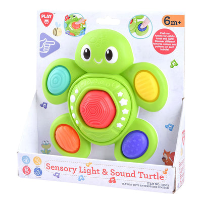 Gioca alla tartaruga sensoriale per bambini con luce e suono