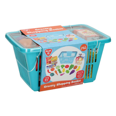 Play Shopping Basket con drogherie Play Set, 23DLG.