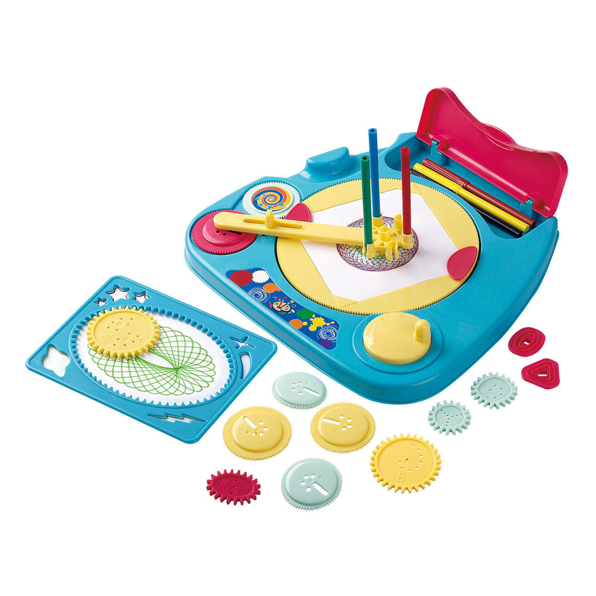 Playgo mandala spirograaf en sjablonen tekenset - 27dlg.