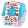 Playgo hamburger en sandwich kleiset in opbergdoos - 4 kleipotjes