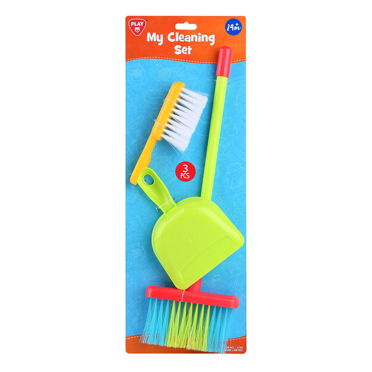 Playgo bezem schoonmaakset - 3dlg.
