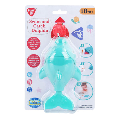 Juega a Bath Toy Catch and Swim Dolphin, 2dlg.
