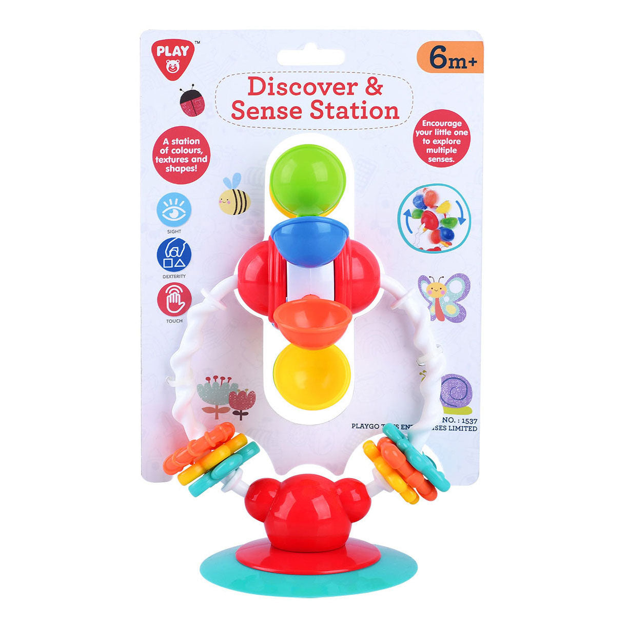 Playgo babyspeeltje ontdek en voel met zuignap