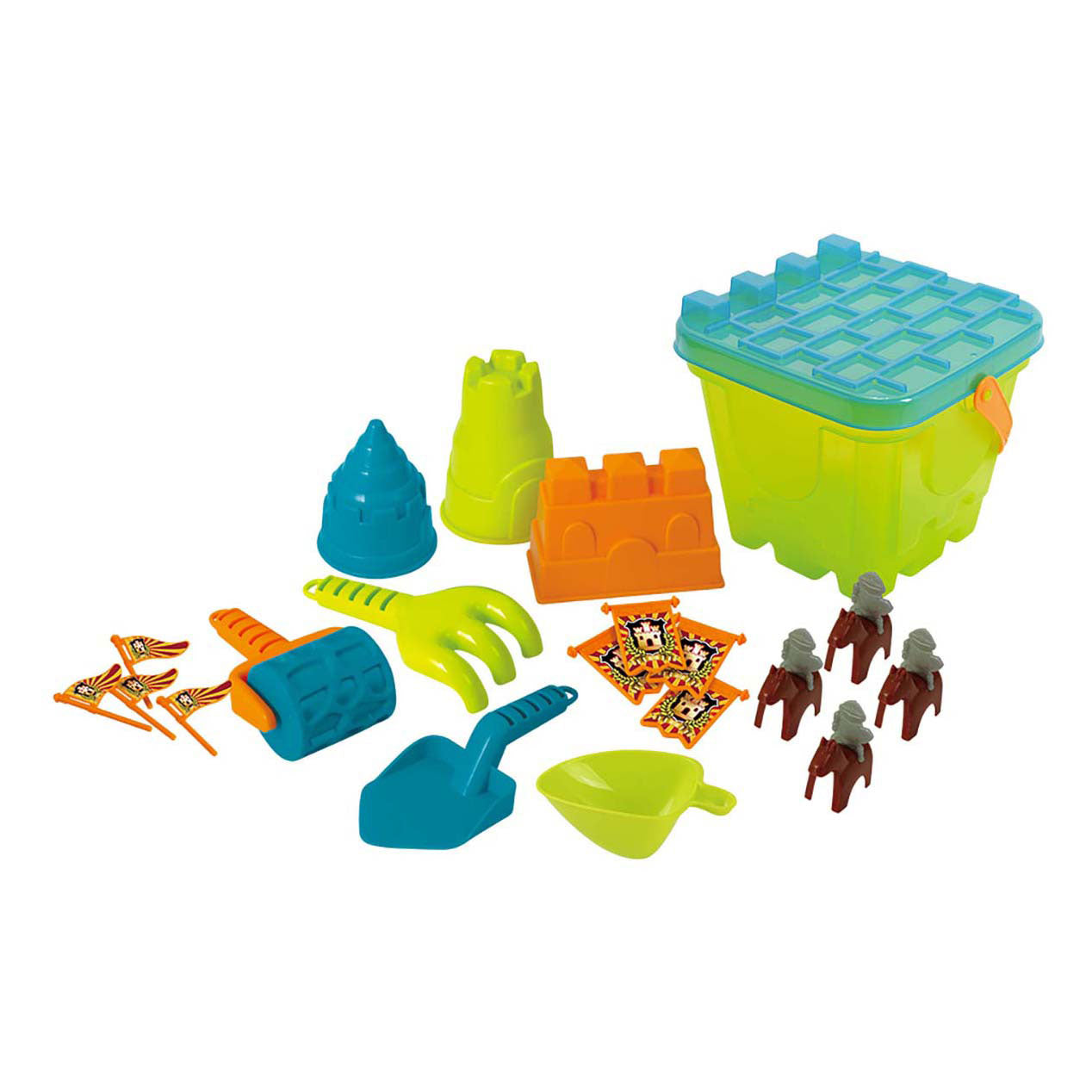 Play Beachset Castle con accessori, 21dlg.