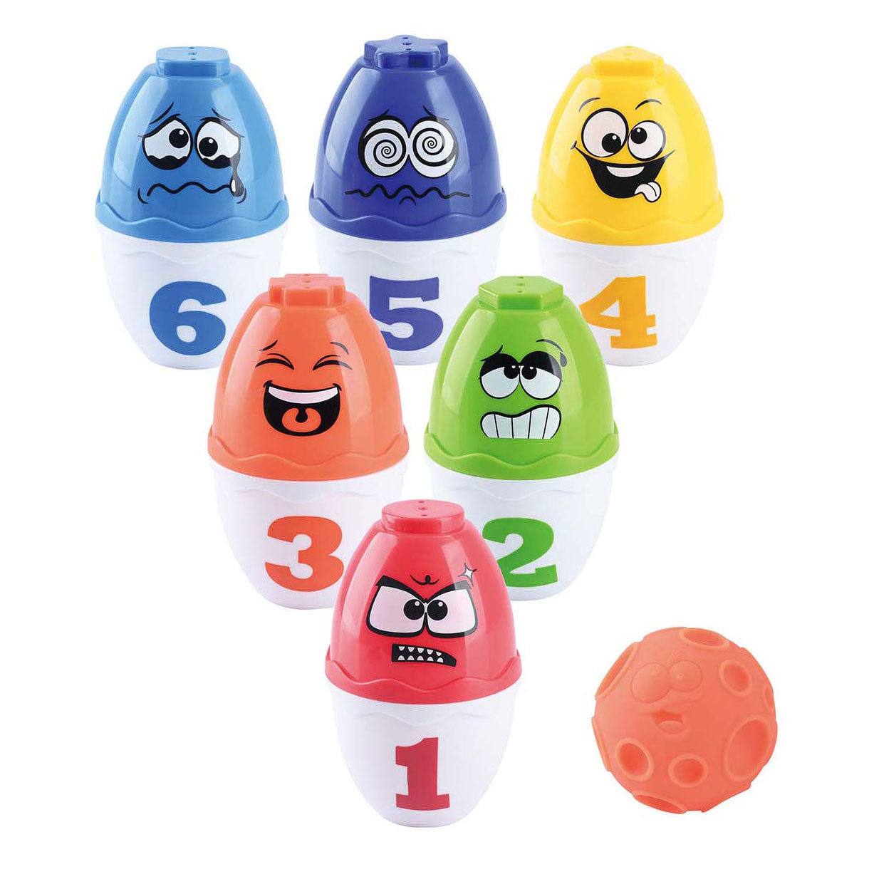 Play Bowling Play Set Faces, 13dlg.