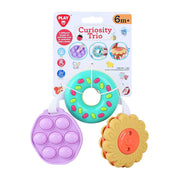 Playgo sensorisch speelgoed bloem en donut en pop-it - 3dlg. - afbeelding 2