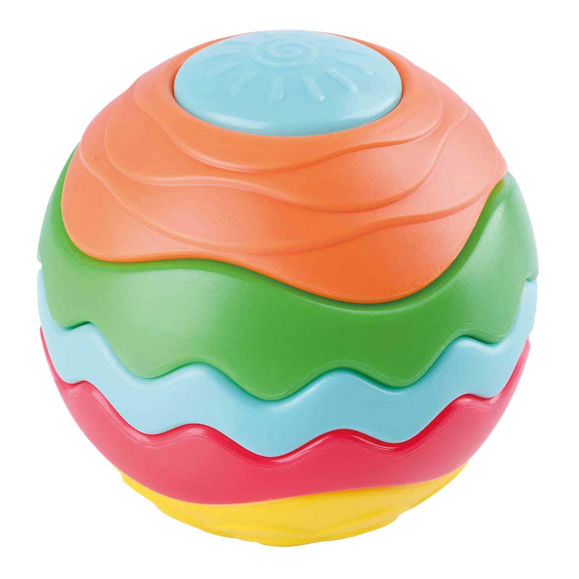 Palla puzzle arcobaleno Playgo - 6 pezzi.