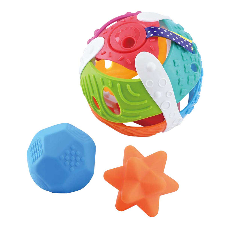 Playgo palla sensoriale shake and roll - 3 pz.