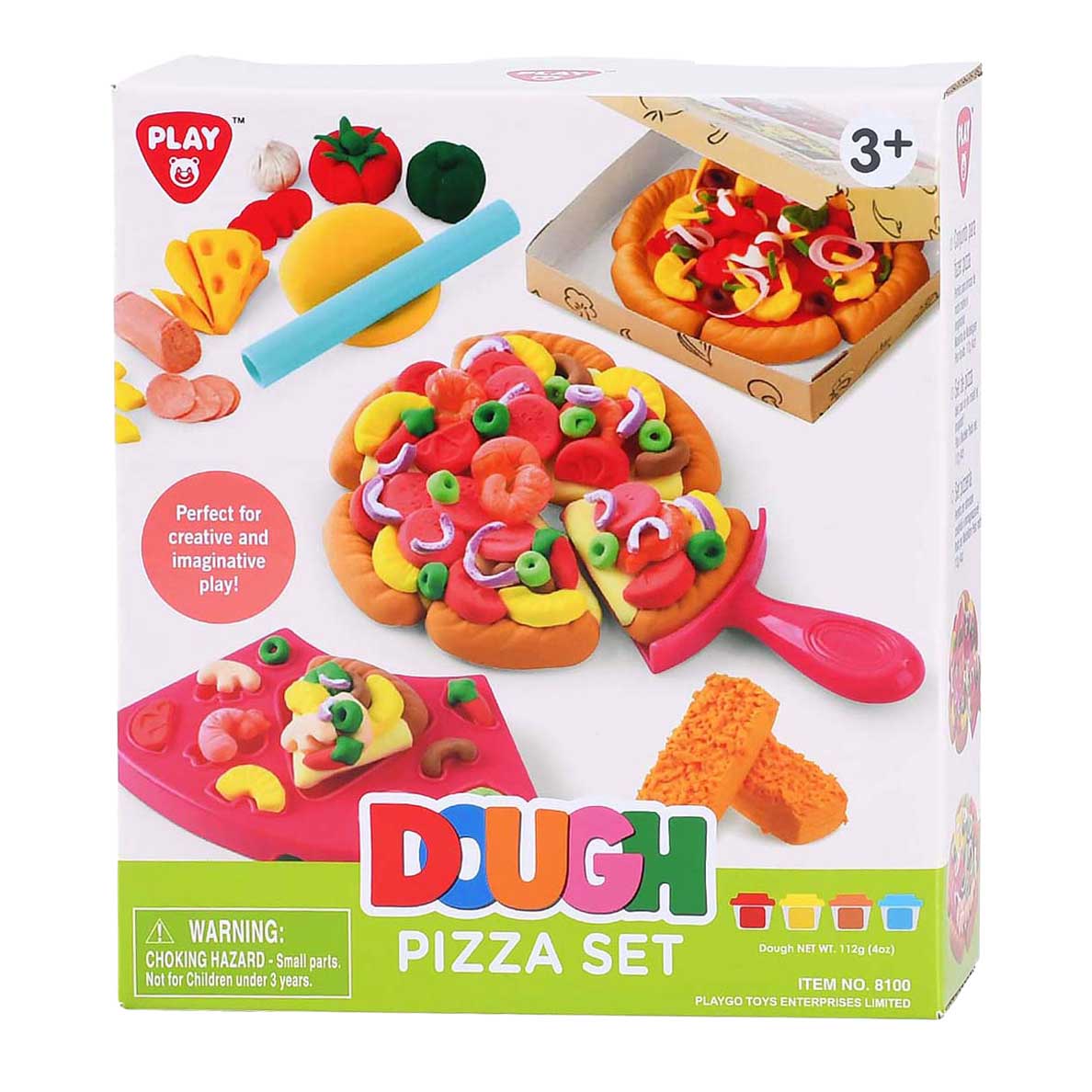 Set de arcilla para pizza Playgo - 4 cazuelas de barro