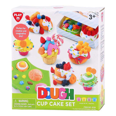 Set di argilla per cupcake Playgo - 4 vasi di terracotta