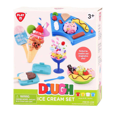 Set de arcilla para helado Playgo - 4 vasijas de barro