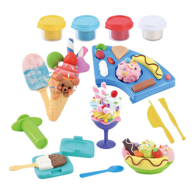 Set de arcilla para helado Playgo - 4 vasijas de barro