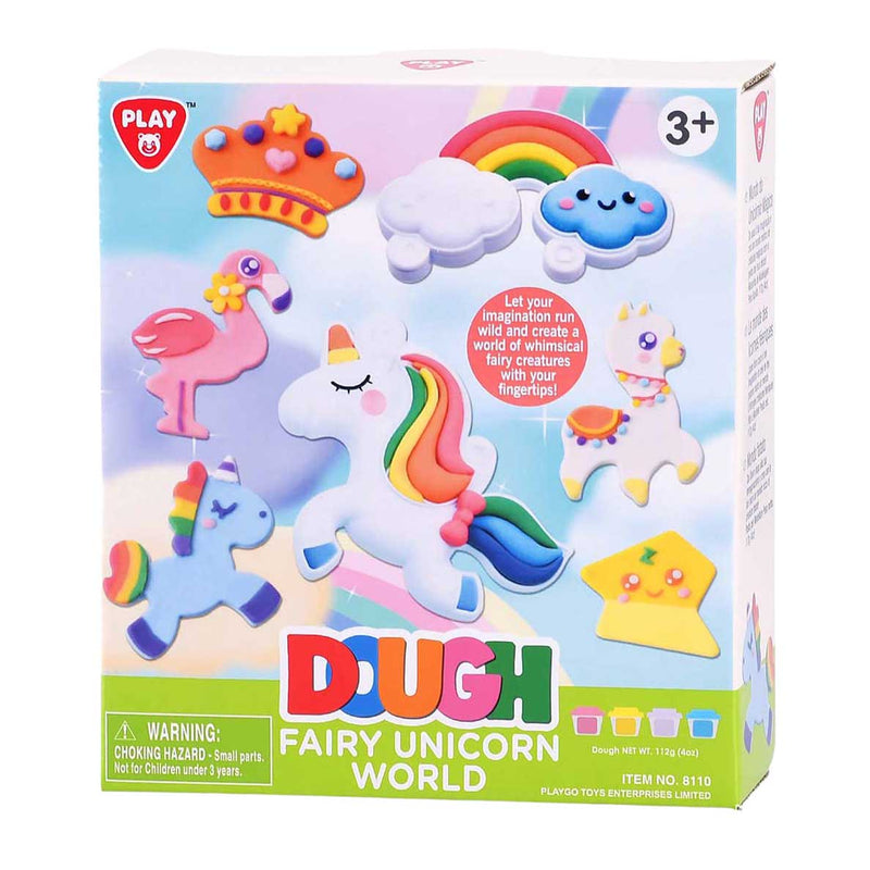 Playgo set de arcilla unicornio cuento de hadas - 4 vasijas de barro