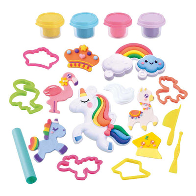 Playgo set de arcilla unicornio cuento de hadas - 4 vasijas de barro