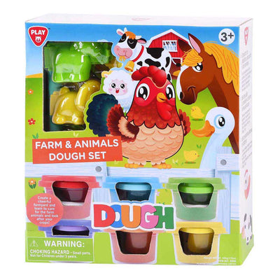 Set di argilla Playgo fattoria e animali - 6 vasi di terracotta