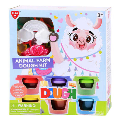 Set di argilla degli animali della fattoria Playgo - 6 vasi di terracotta