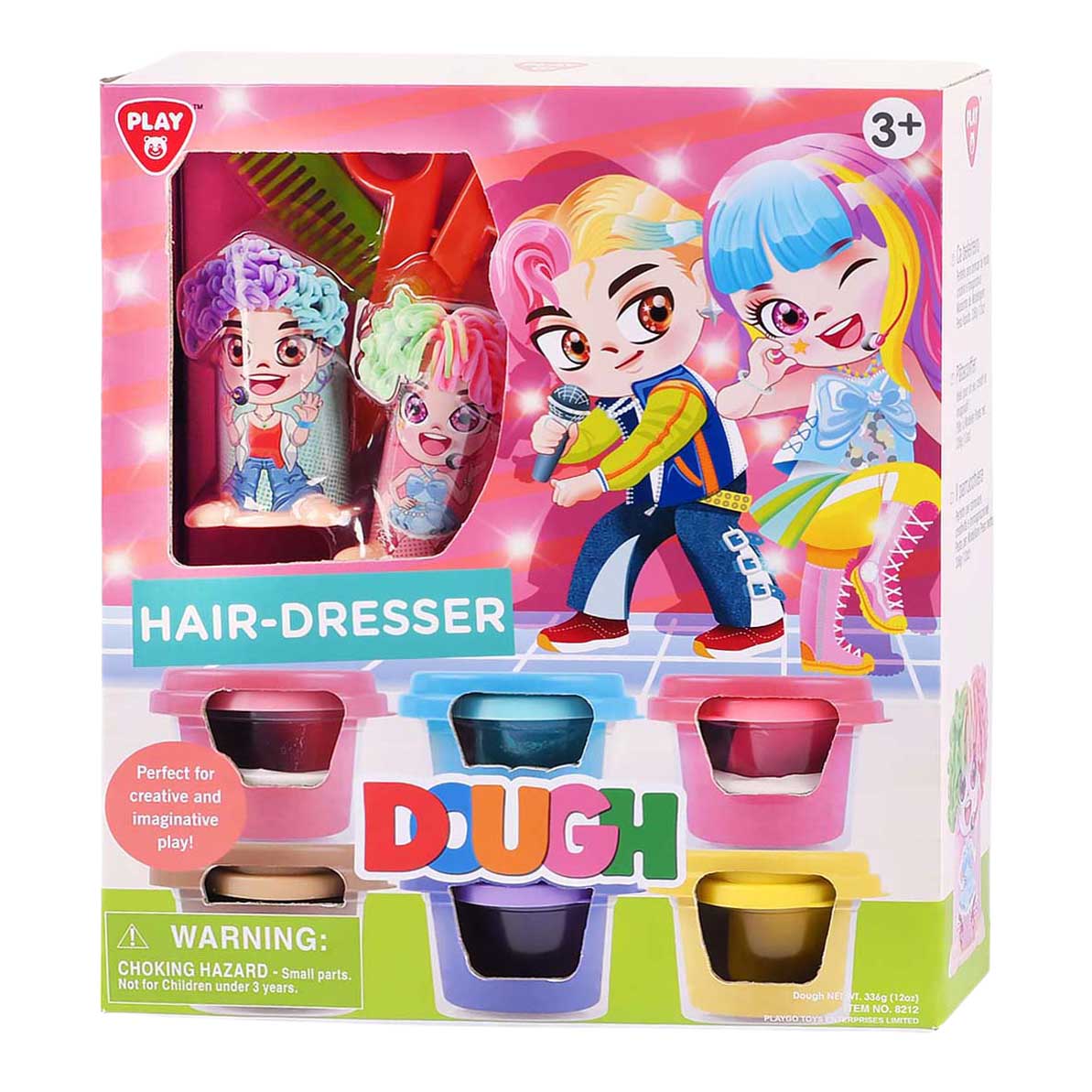 Set di argilla da parrucchiere Playgo - 6 vasi di terracotta