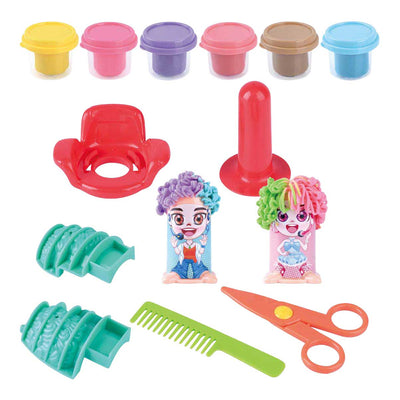 Set di argilla da parrucchiere Playgo - 6 vasi di terracotta