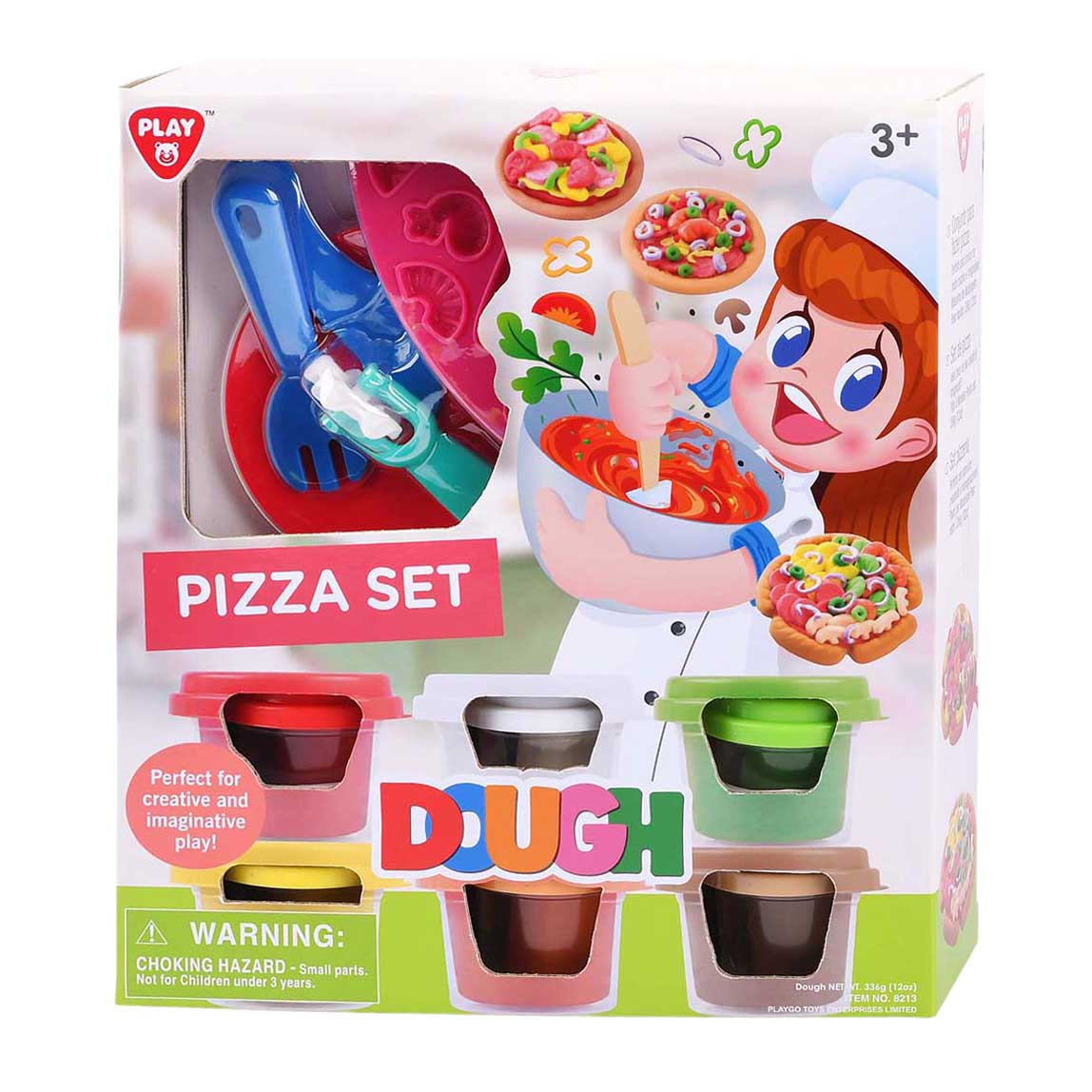 Set de arcilla para pizza Playgo - 6 cazuelas de barro